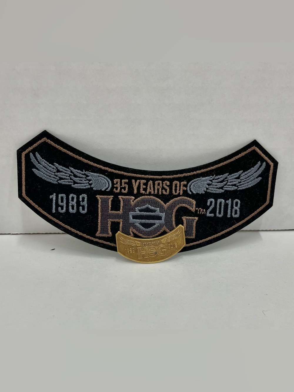 Harley Owners Group 2018 patch and pin